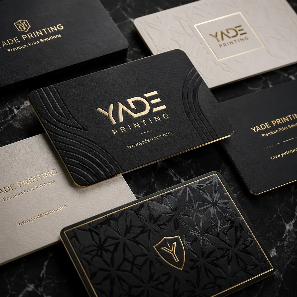 Premium business cards with foil stamping